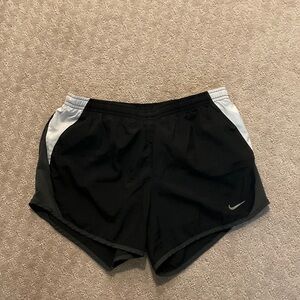 Nike Women's Black and Gray Athletic Shorts